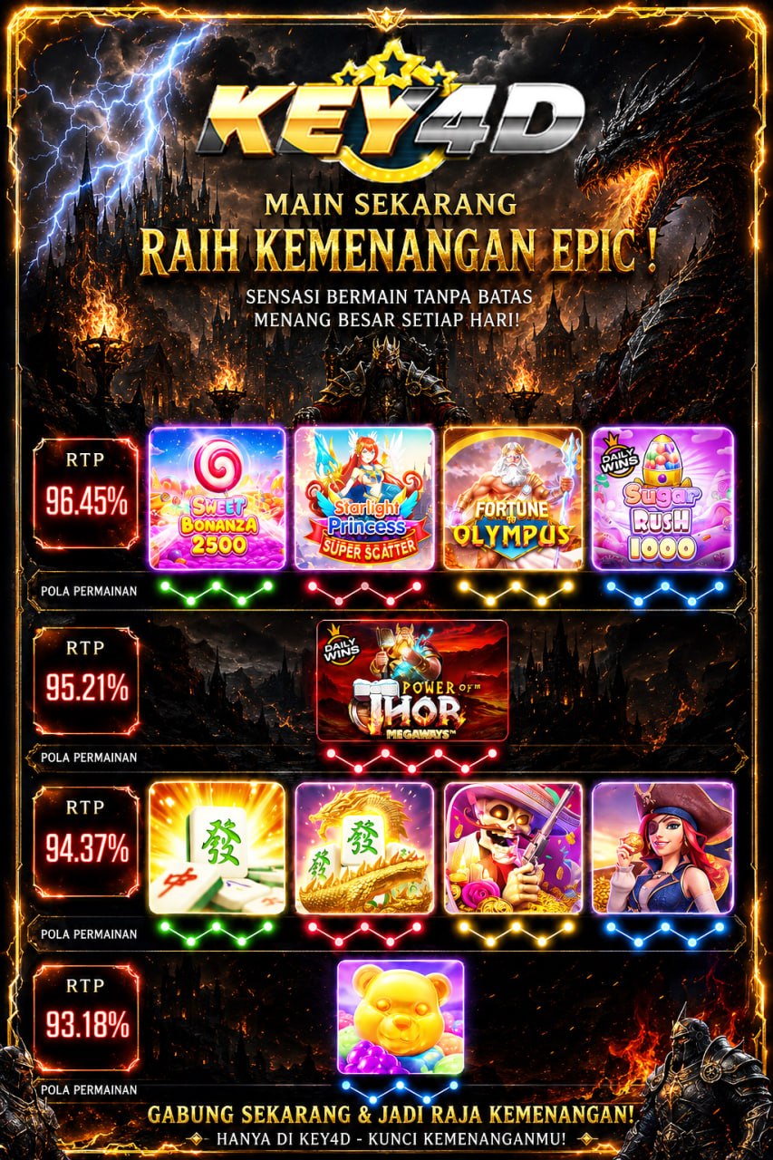 RTP SLOT GACOR KEY4D HARI INI 🔥

LINK GACOR : https://key4dng.top/

POLA SLOT GA