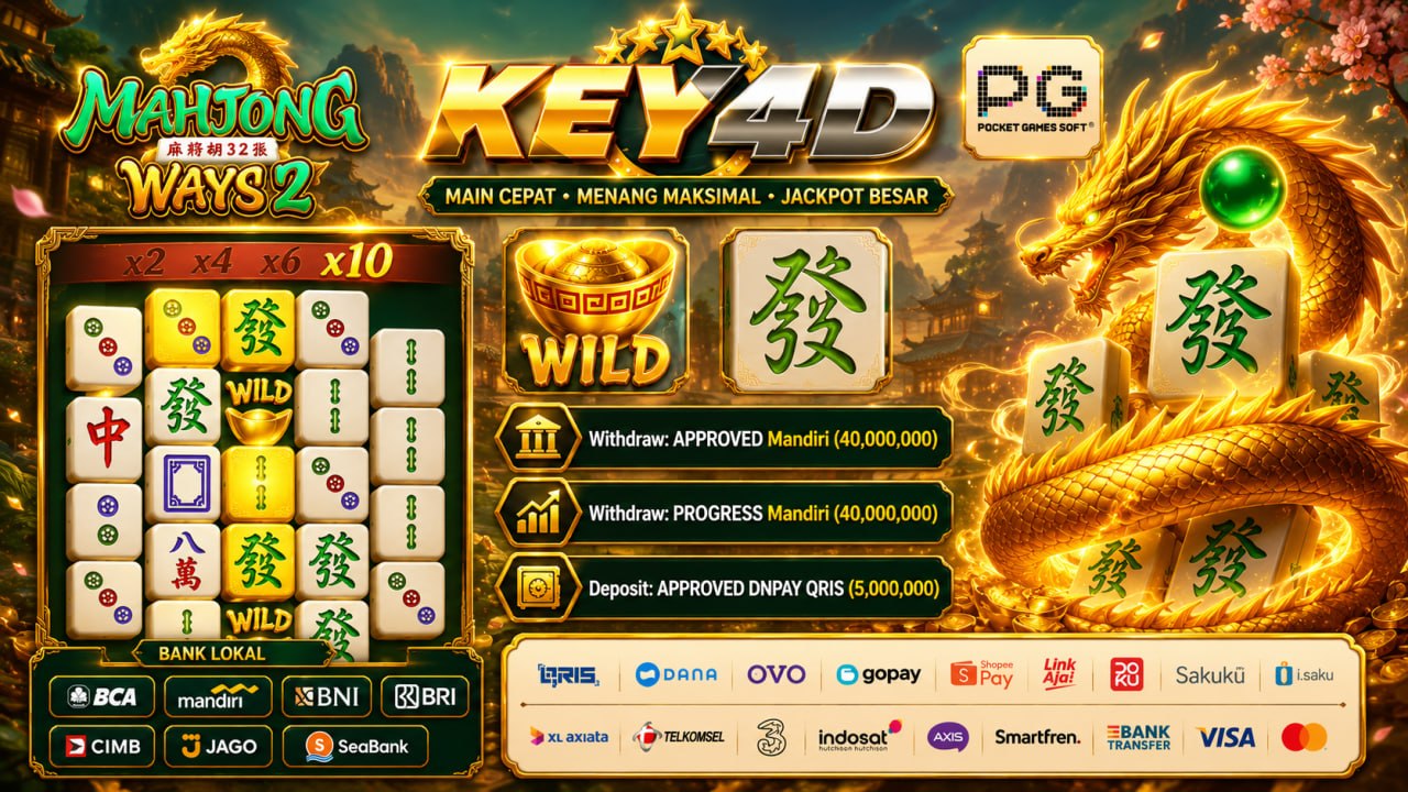 SELAMAT KEPADA MEMBER KEY4D
DEPOSIT : RP 5.000.000
WITHDRAW : RP 40.000.000
LINK
