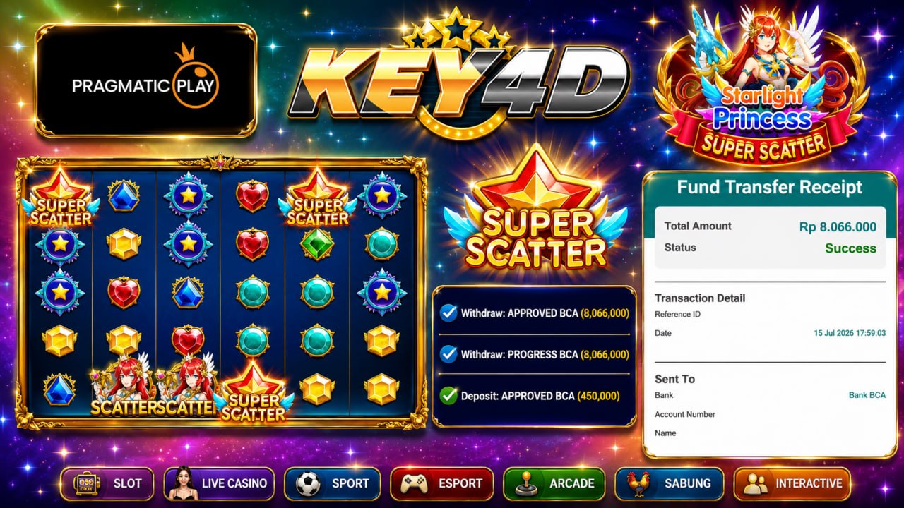 🔥 GACOR KEY4D 🔥
DEPOSIT : RP 450.000
WITHDRAW : RP 8.066.000
LINK DAFTAR: https: