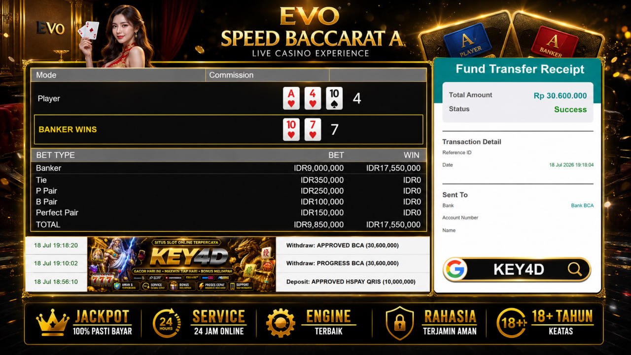 🔥 GACOR KEY4D 🔥
DEPOSIT : RP 10.000.000
WITHDRAW : RP 30.600.000
LINK DAFTAR: ht