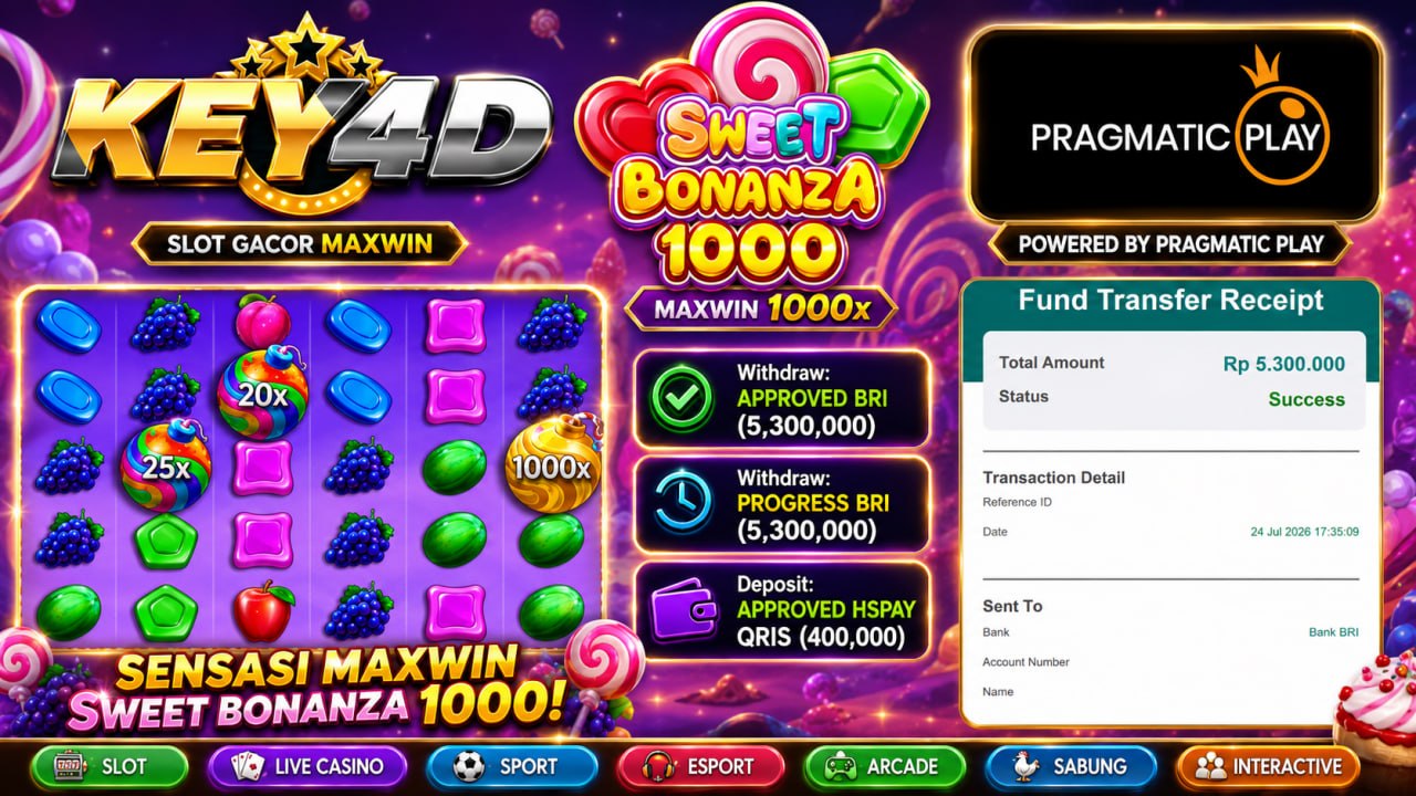 🔥 GACOR KEY4D 🔥
DEPOSIT : RP 400.000
WITHDRAW : RP 5.300.000
LINK DAFTAR: https: