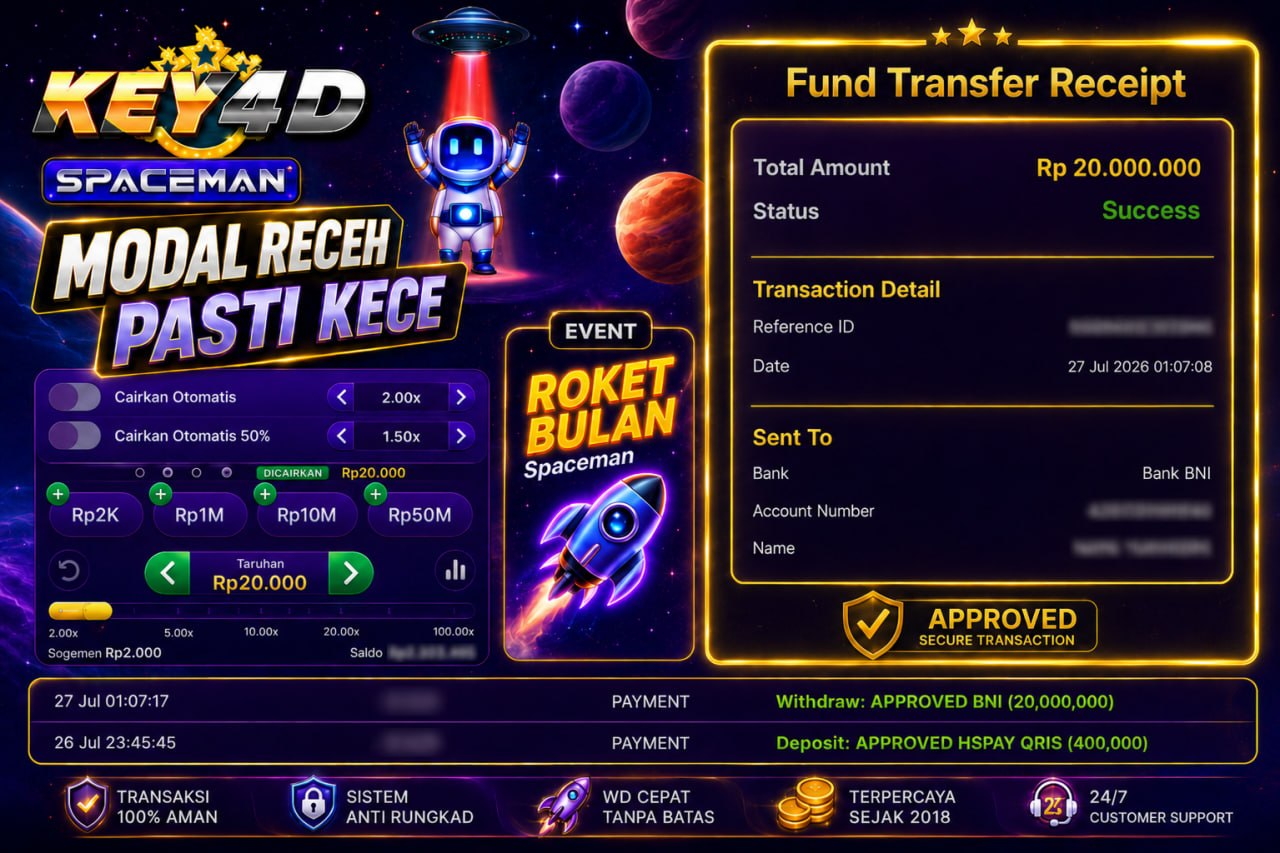 🔥 SELAMAT KEPADA MEMBER KEY4D 🔥
🎗AGEN SITUS TERPERCAYA🎗
✅ C𝗼𝗯𝗮 𝗱𝘂𝗹𝘂 — 𝗺𝗲𝗻𝗮𝗻𝗴 𝗯𝗮𝗿