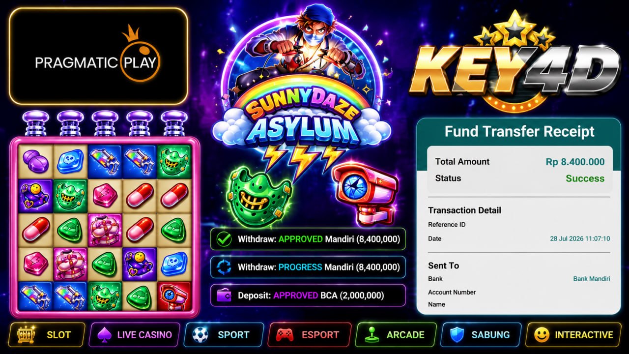 🔥 GACOR KEY4D 🔥
DEPOSIT : RP 2.000.000
WITHDRAW : RP 8.400.000
LINK DAFTAR: http