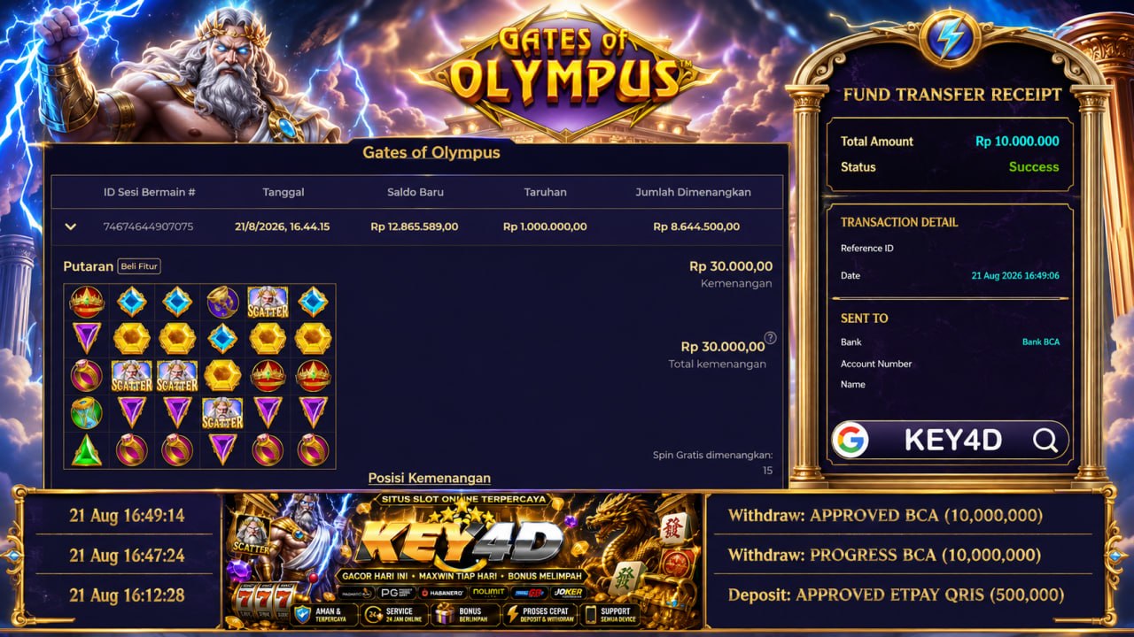🔥 GACOR KEY4D 🔥
DEPOSIT : RP 500.000
WITHDRAW : RP 10.000.000
LINK DAFTAR: https