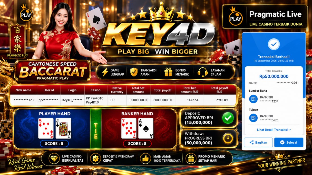 🔥 GACOR KEY4D 🔥
DEPOSIT : RP 15.000.000
WITHDRAW : RP 50.000.000
LINK DAFTAR: ht